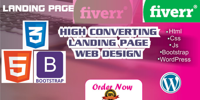 Create Responsive Html Css Bootstrap Landing Page By Luckway22 Fiverr 3800