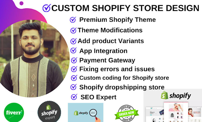 design or redesign your shopify store and ecommerce website on shopify