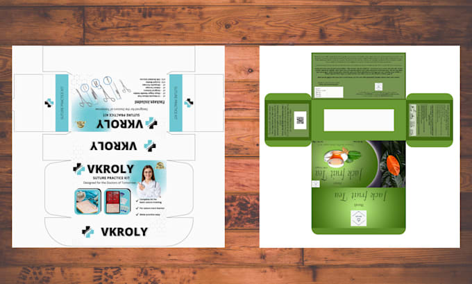 create amazing product box design and box dieline design