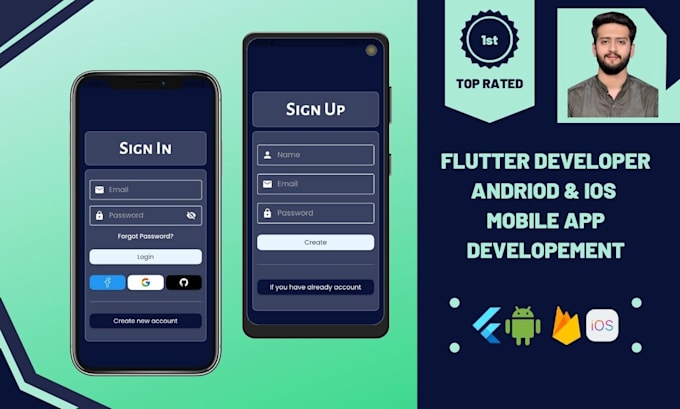 App ios and android for mobiles in flutter by Alibajwa373 | Fiverr