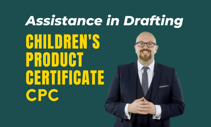 Draft a children product certificate by Peaksolve Fiverr