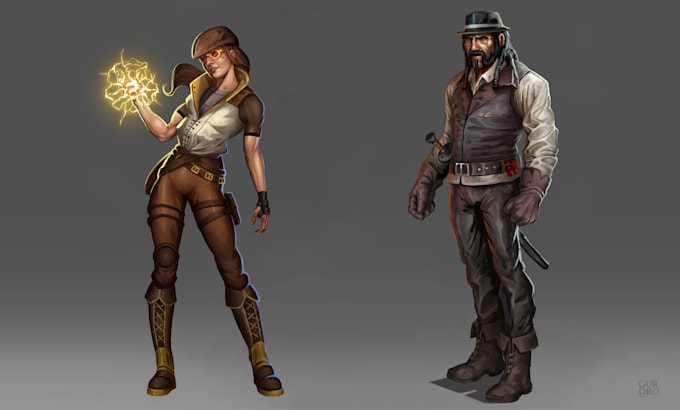 create concept art and characters for your project