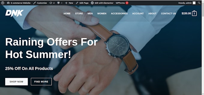 design an e commerce website with payment gateway