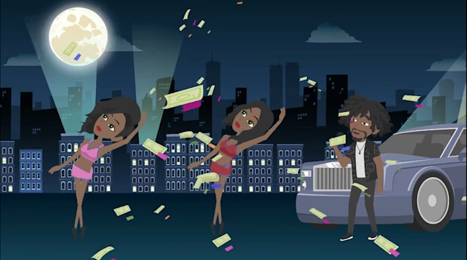 make a perfect 2d cartoon music video for your song