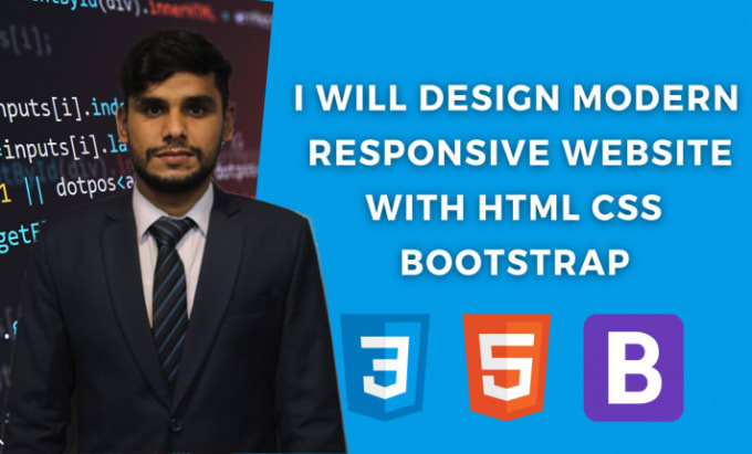 Create amazing landing page design using html css bootstrap by ...