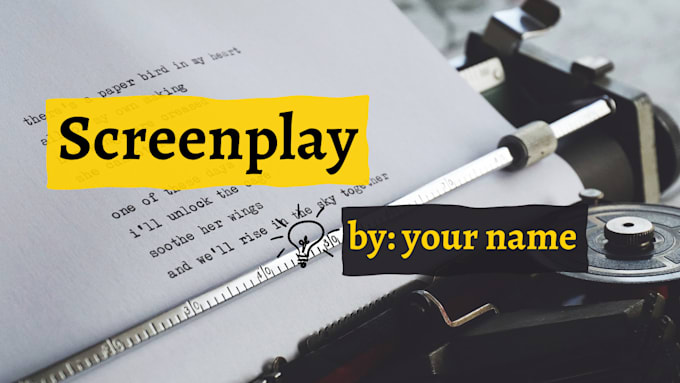 write your movie screenplay