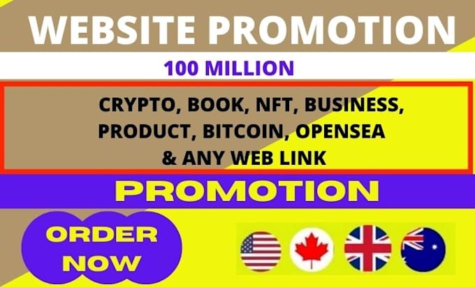 promote crypto, nft, bitcoin, discord server and website