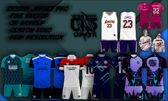 Do custom jersey design or sublimation design high resolution by ...