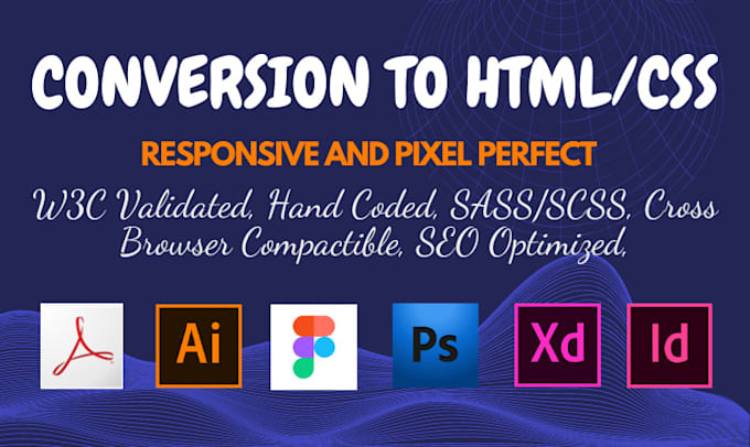 Convert psd to html,figma to html,ai to html, responsive css by ...