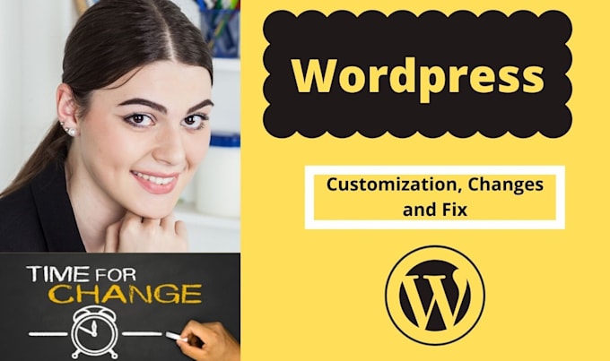 make wordpress changes, customize and fix wordpress