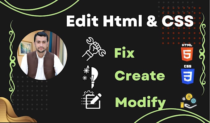 Edit or fix html and css, customize website, wordpress by Ahsanali428 ...