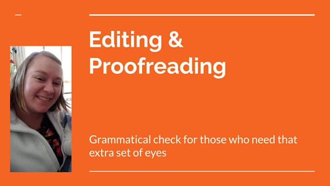proofread your work to help you become a published author