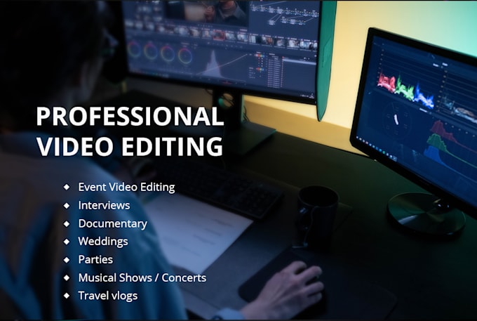 cinematically edit weddings, event videos, and documentaries