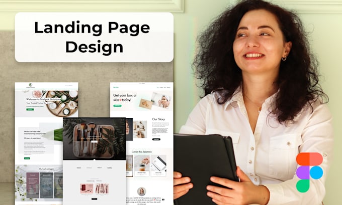 Hot Review! I will design cro landing page UI in figma with UX attention  for $250