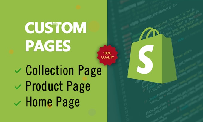 develop custom shopify pages