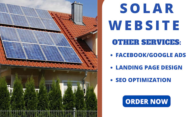 design solar website solar landing page for solar leads