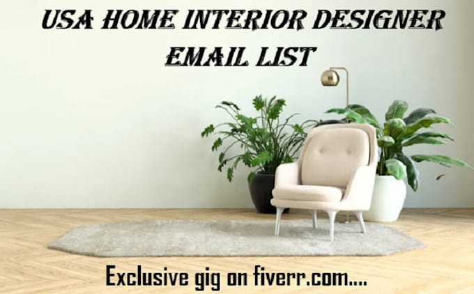 provide home interior designer email list