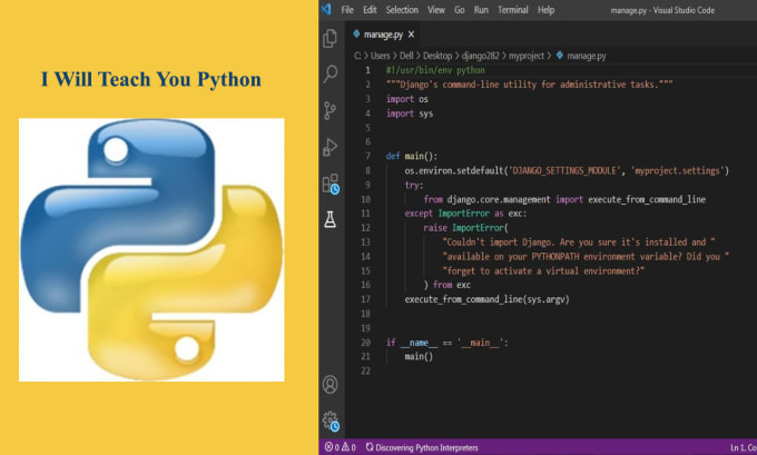 Tutor, help, teach you code in python from beginning by Arjumandsh | Fiverr