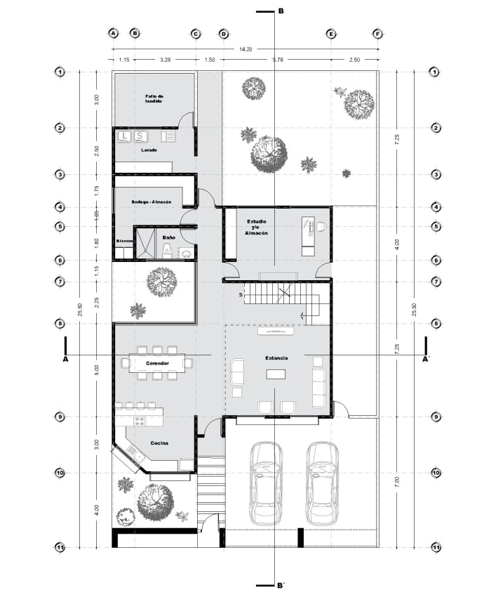 Do 2d architectural design, floor plans, facade and sections by ...