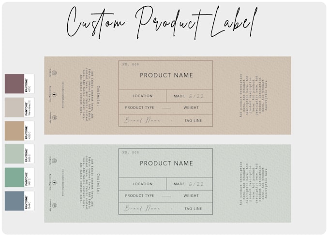 Create a custom product label by Oliviawallauerg | Fiverr