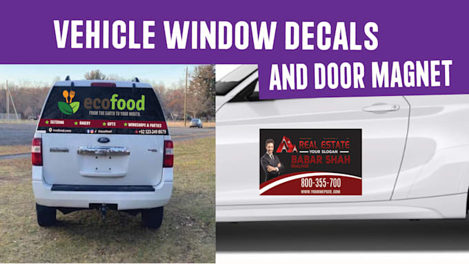 do vehice window decal and door magnet for car, van,truck,car decal,boat decal