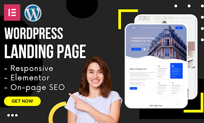 design a lead generating wordpress landing page using elementor