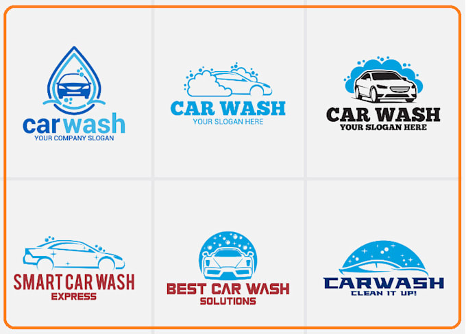 design an awesome car wash logo for you