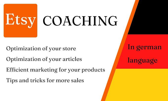 coach you in etsy shop optimization in german