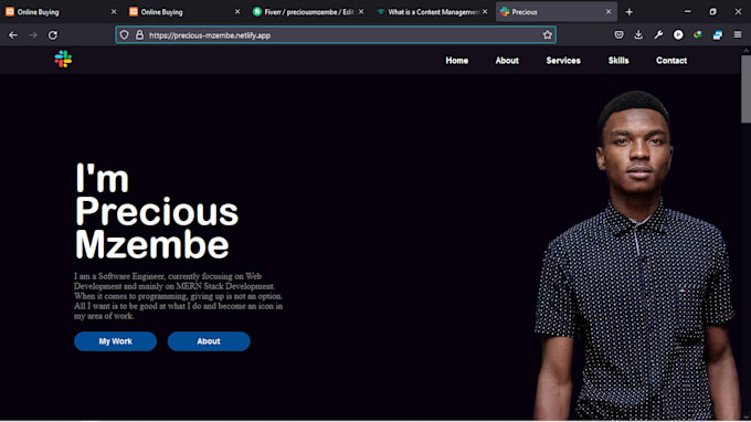 Create an html, css website from a psd file by Preciousmzembe | Fiverr