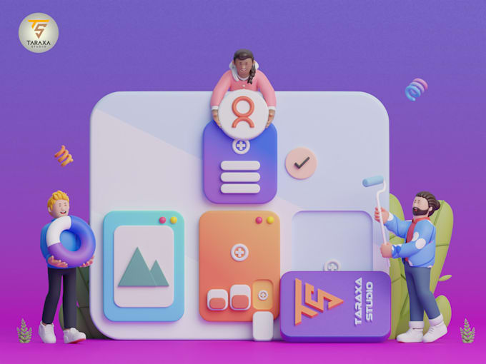Design professional 3d illustration by Ahmadtaraxa | Fiverr