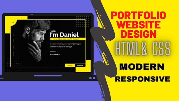 Design a portfolio website with html css javascript by Hamoha | Fiverr