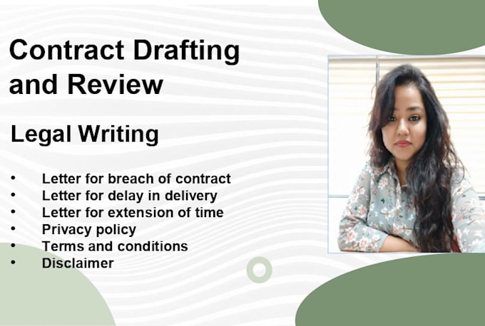 be your contract, agreement drafting, reviewing lawyer