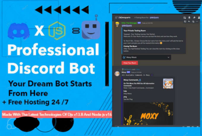 Creating a Discord bot with JavaScript and hosting it