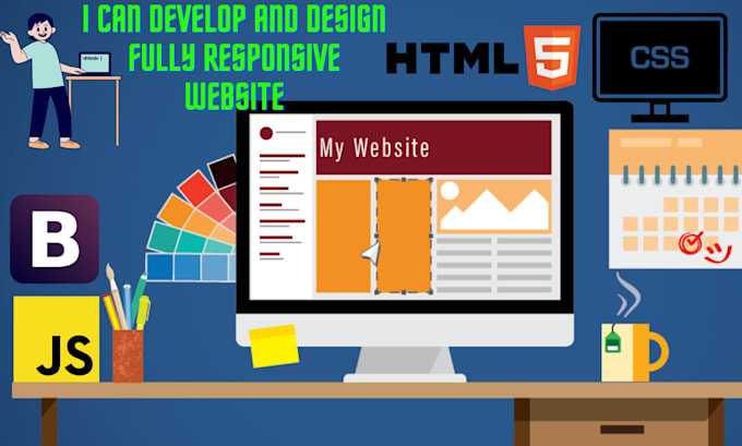 Be your frontend developer,html , css , js and bootstrap by Hafsaa ...