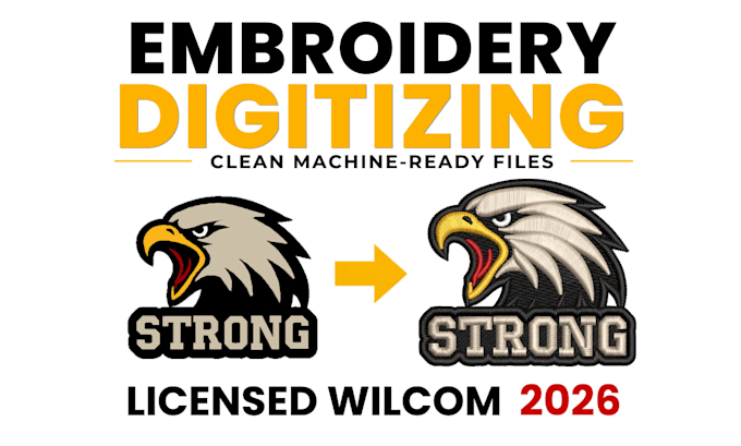 professional embroidery digitizing licensed wilcom 2026