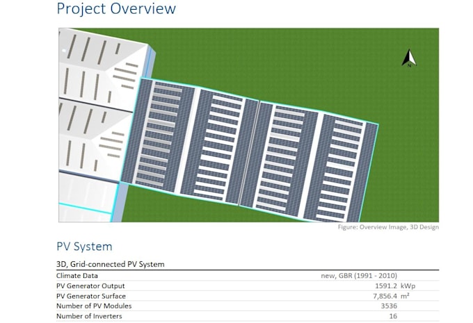 design solar pv systm on pv sol with 3d modeling