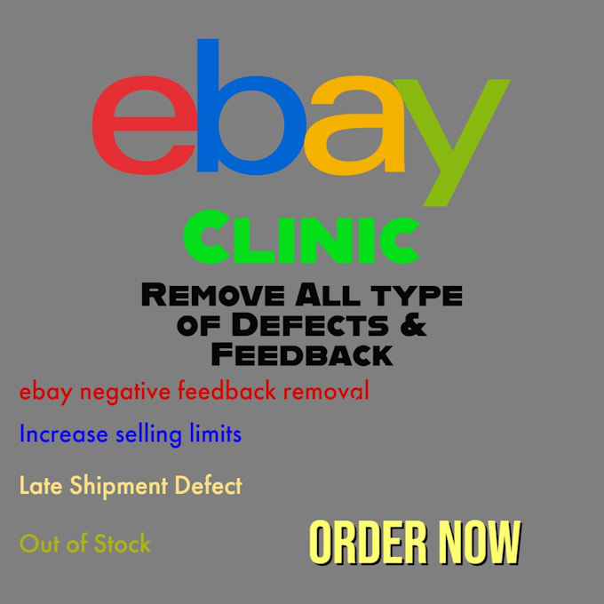 remove ebay defects negative feedback late shipment out of stock