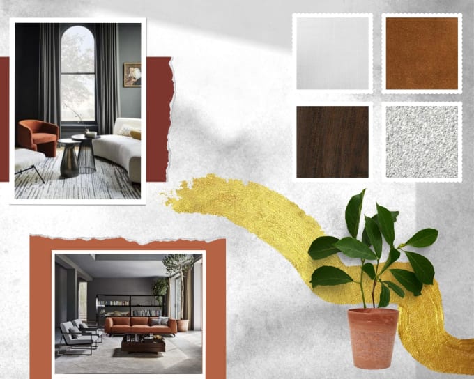 Create a color palette, mood board, and shopping list for your space by ...