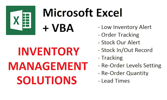 Built inventory management system in excel and vba by Mqasimzia | Fiverr