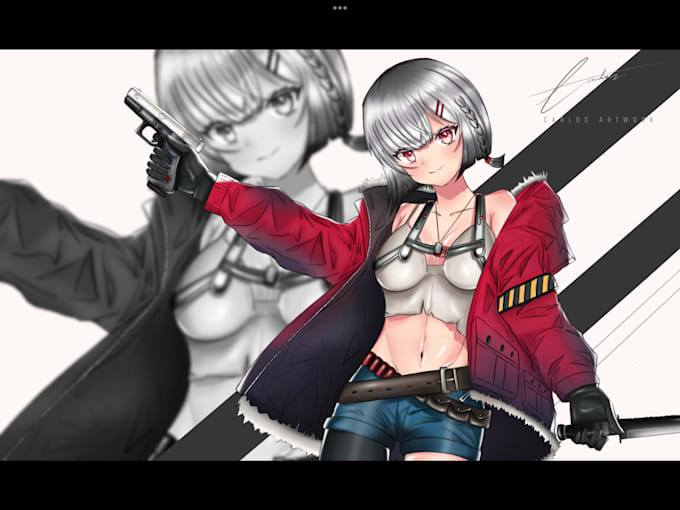 draw anime and manga for you, high quality