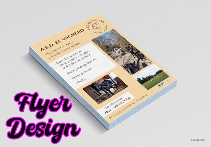 design professional flyer or poster for your events and business