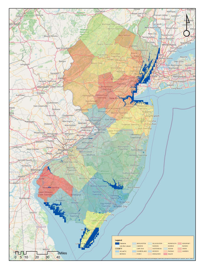 Map of Jersey City, New Jersey - GIS Geography