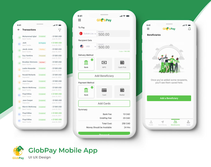 create a mobile app uiux design in figma