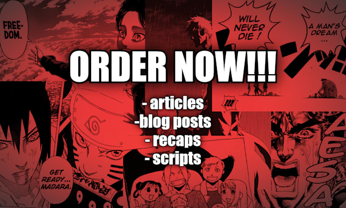 write engaging anime and manga content for your blog, website or youtube channel