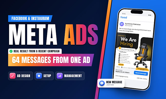 design, setup and manage facebook and instagram ads campaign