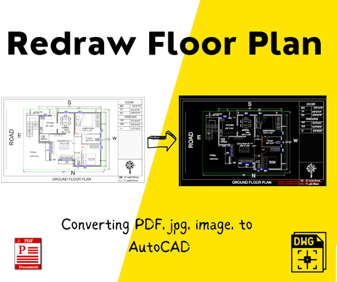 redraw building floor plan