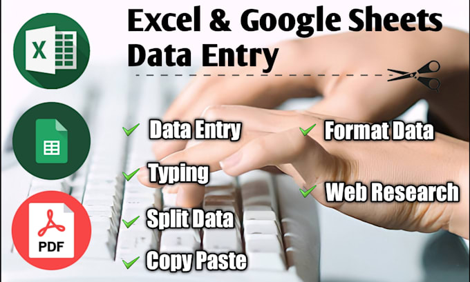 Do data entry, copy paste, typing, excel data entry by Bishaljr | Fiverr