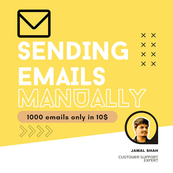 send 1000 emails manually one by one for you