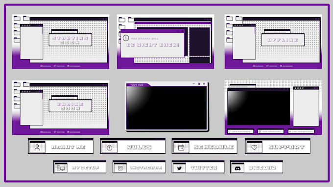Do a static stream overlay by Astr3mology | Fiverr