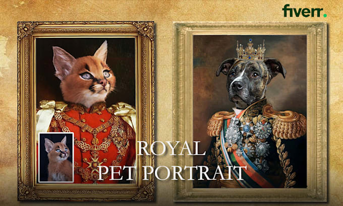 make royal pet portraits for real